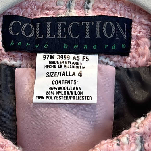 COLLECTION Harve Benard Boucle Pink Plaid Blazer for Work or Casual sz.4 - Picture 4 of 9